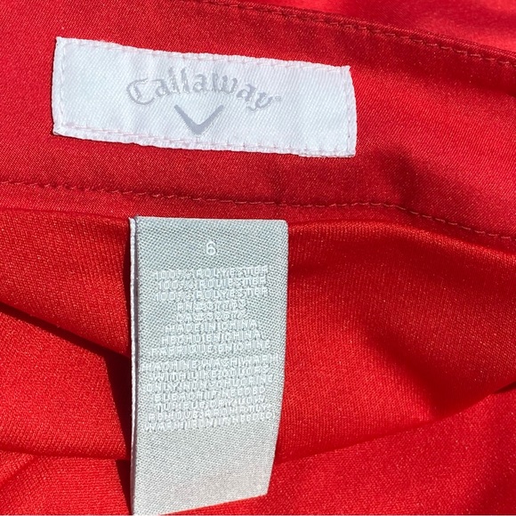 Callaway Skort Size 6 Red Golf Tennis EUC - Picture 8 of 9